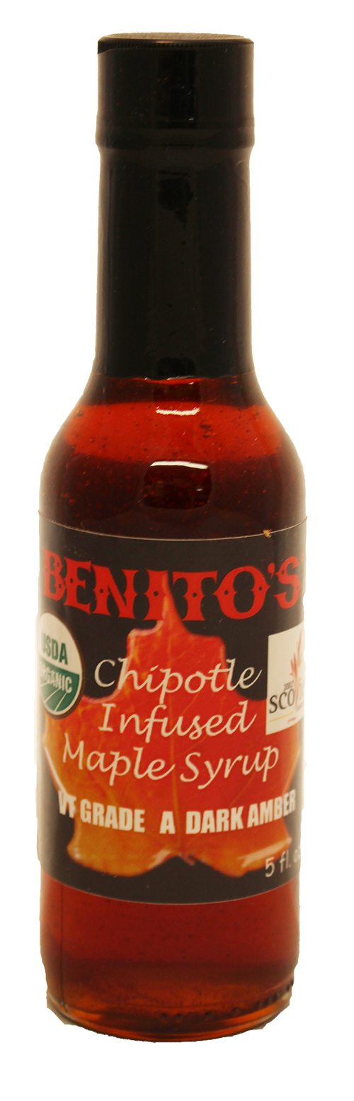 Benitos Hot Sauce Chipolte Infused Maple Syrup
