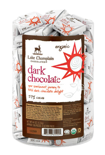 Lake Champlain Chocolate Organic Dark Squares 55% - 106 pc