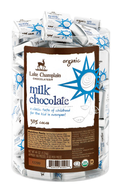 Lake Champlain Choclate Organic Milk Square - 106/pc