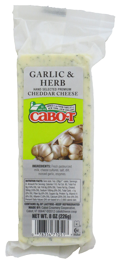 Cabot Cheese Garlic & Herb / Parchment