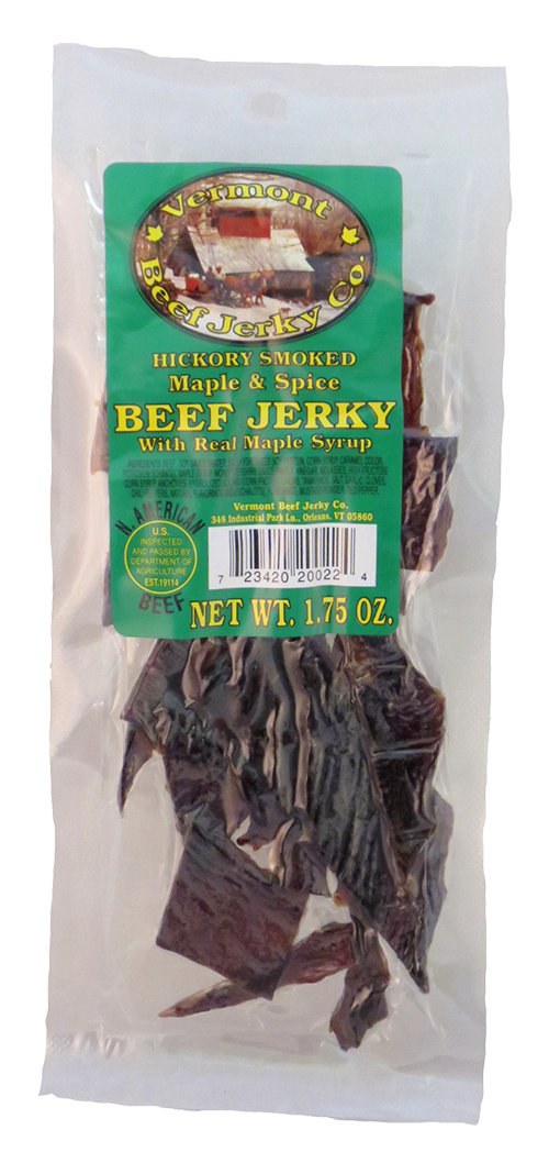 Vermont Beef Jerky Maple Spice Green/10case
