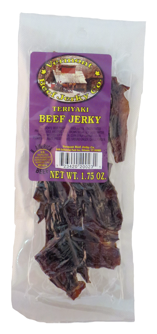 Vermont Beef Jerky Teriyaki Purple/10case